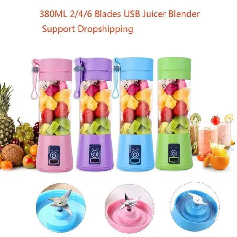 Portable Blender,Personal Blender with USB Rechargeable Mini Fruit Juice Mixer,Personal Size Blender for Smoothies and Shakes Mini Juicer Cup Travel 380Ml,Fruit Juice,Milk