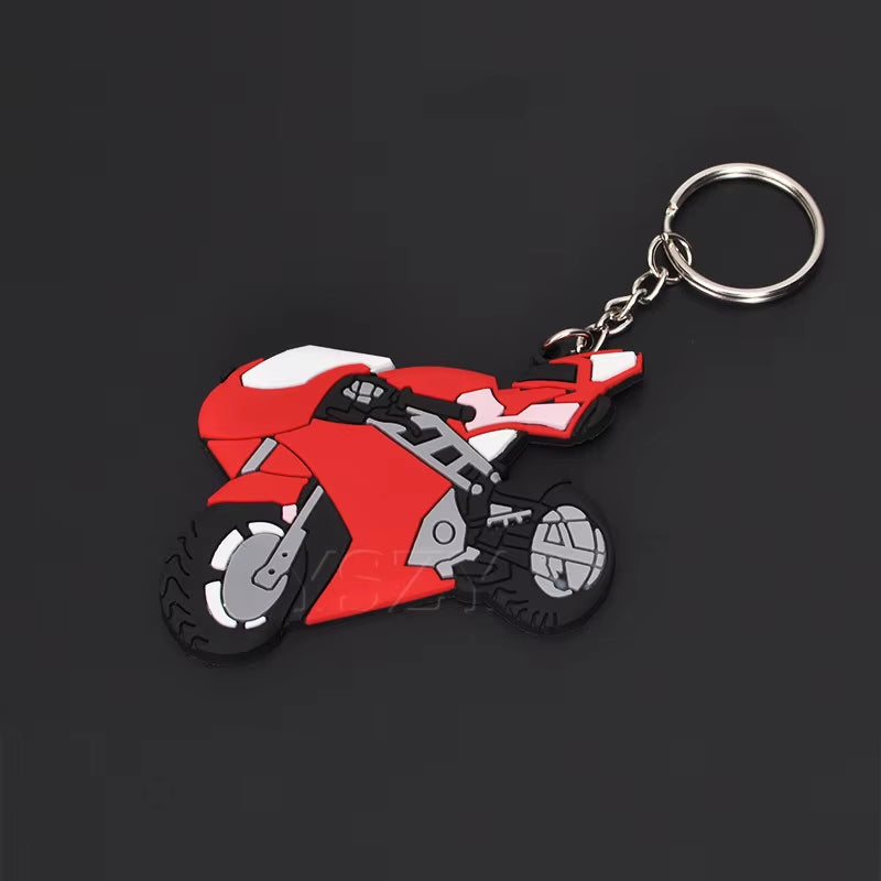 Fashion Motorcycle Model Keychain Key Chain Key Ring Holder Rubber Keyring for Yamaha Honda CBR 93 RR Motor Racing Styling