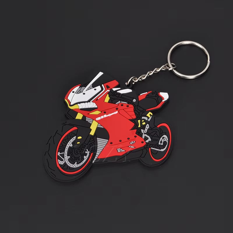 Fashion Motorcycle Model Keychain Key Chain Key Ring Holder Rubber Keyring for Yamaha Honda CBR 93 RR Motor Racing Styling