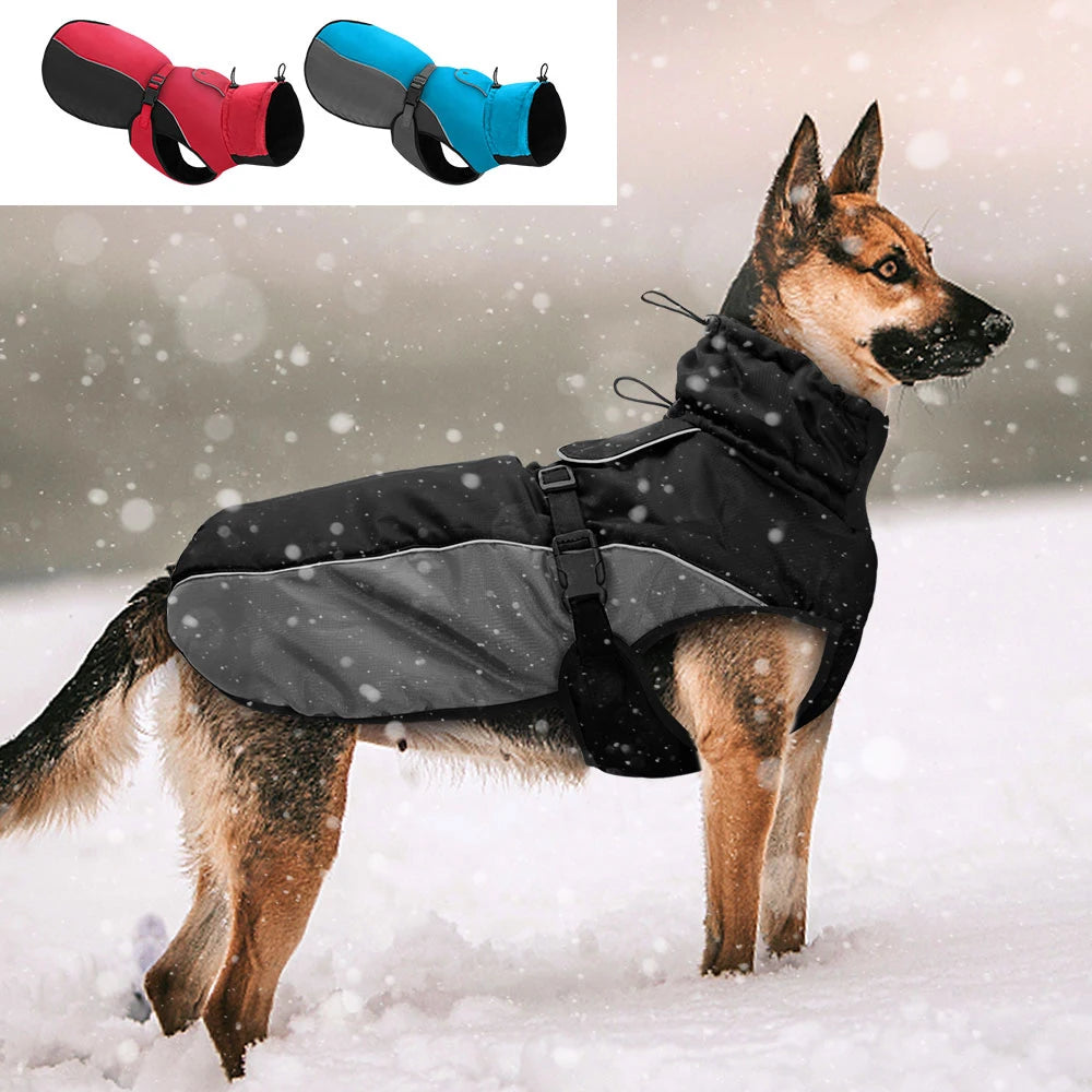 Waterproof Big Dog Clothes Warm Large Dog Coat Jacket Reflective Raincoat Clothing for Medium Large Dogs French Bulldog XL-6XL