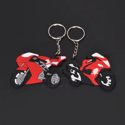 Fashion Motorcycle Model Keychain Key Chain Key Ring Holder Rubber Keyring for Yamaha Honda CBR 93 RR Motor Racing Styling