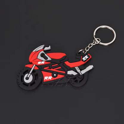 Fashion Motorcycle Model Keychain Key Chain Key Ring Holder Rubber Keyring for Yamaha Honda CBR 93 RR Motor Racing Styling