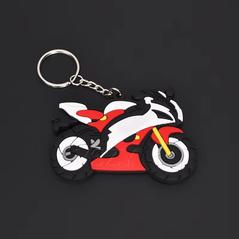 Fashion Motorcycle Model Keychain Key Chain Key Ring Holder Rubber Keyring for Yamaha Honda CBR 93 RR Motor Racing Styling