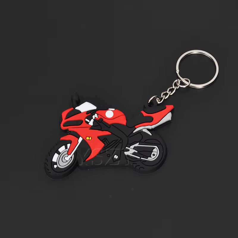 Fashion Motorcycle Model Keychain Key Chain Key Ring Holder Rubber Keyring for Yamaha Honda CBR 93 RR Motor Racing Styling