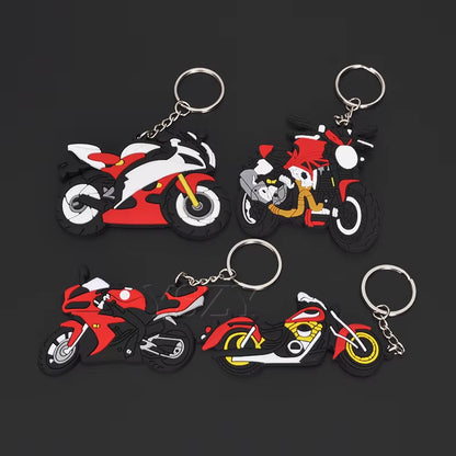 Fashion Motorcycle Model Keychain Key Chain Key Ring Holder Rubber Keyring for Yamaha Honda CBR 93 RR Motor Racing Styling