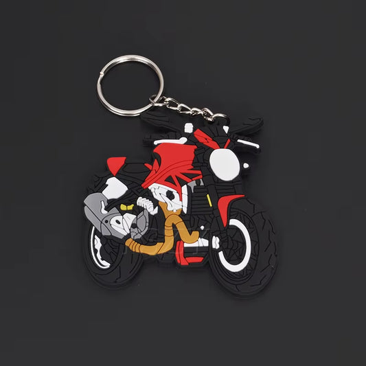 Fashion Motorcycle Model Keychain Key Chain Key Ring Holder Rubber Keyring for Yamaha Honda CBR 93 RR Motor Racing Styling